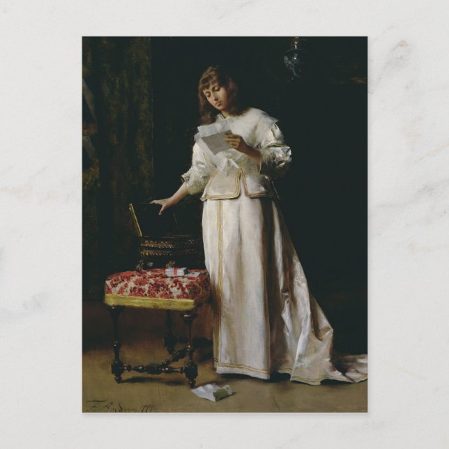 Carte Postale La lettre d'amour (Devant)