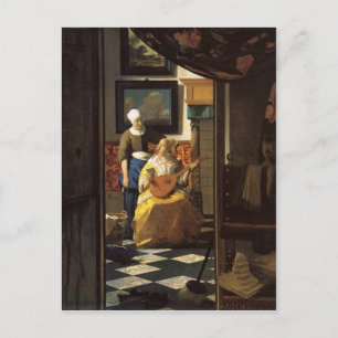 Carte Postale La lettre d'amour de Johannes Vermeer