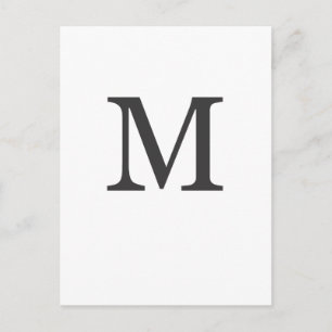Carte Postale "la lettre M"