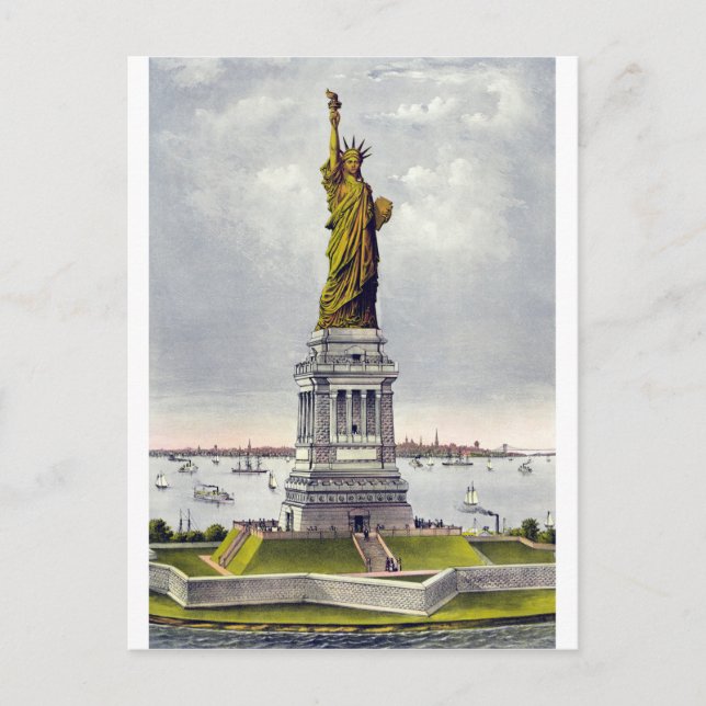 Carte Postale La liberté illumine le monde (Devant)