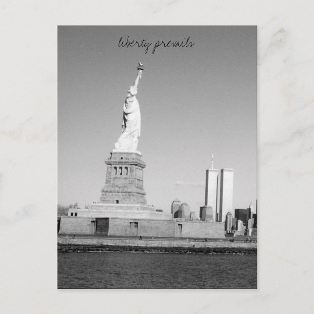 Carte Postale la liberté l'emporte nyc (Devant)