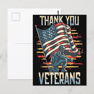 Carte Postale La liberté n'est pas gratuite — Remerciez un vétér