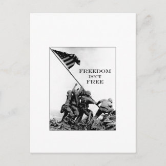 Carte Postale La liberté n'est pas libre