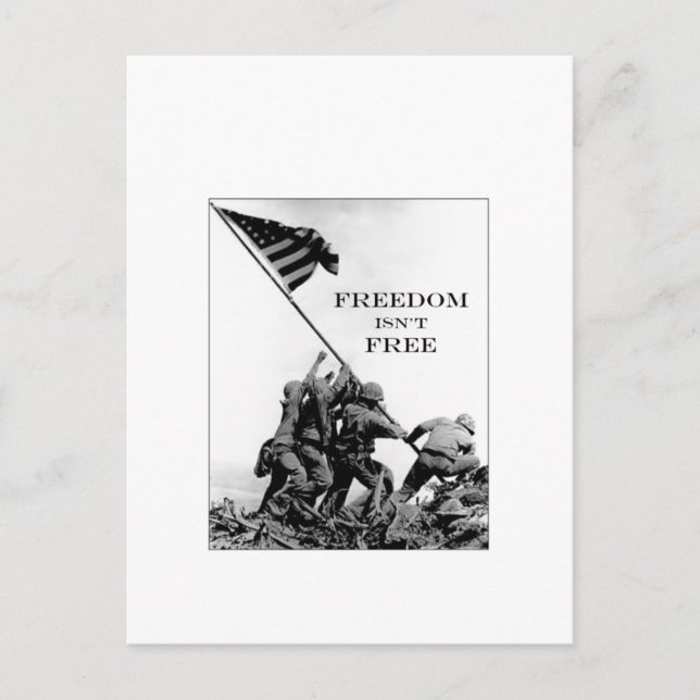 Carte Postale La liberté n'est pas libre (Devant)