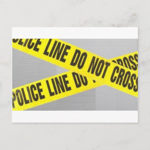 Carte Postale la ligne de police ne traverse pas
