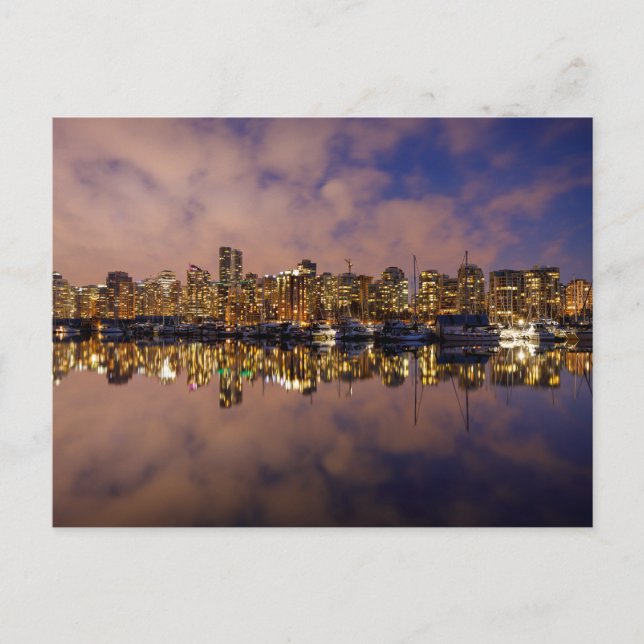 Carte Postale La Ligne de Vancouver au Canada (Devant)