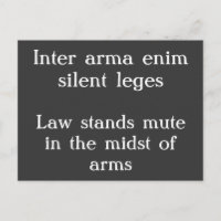 La loi est muette - Cicero citation