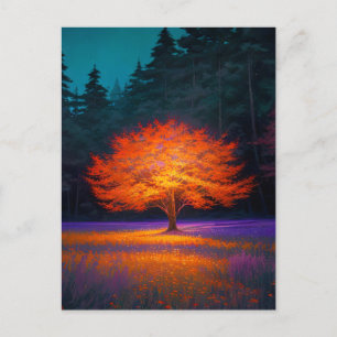 Carte Postale La lueur transcendante de l'arbre d'or
