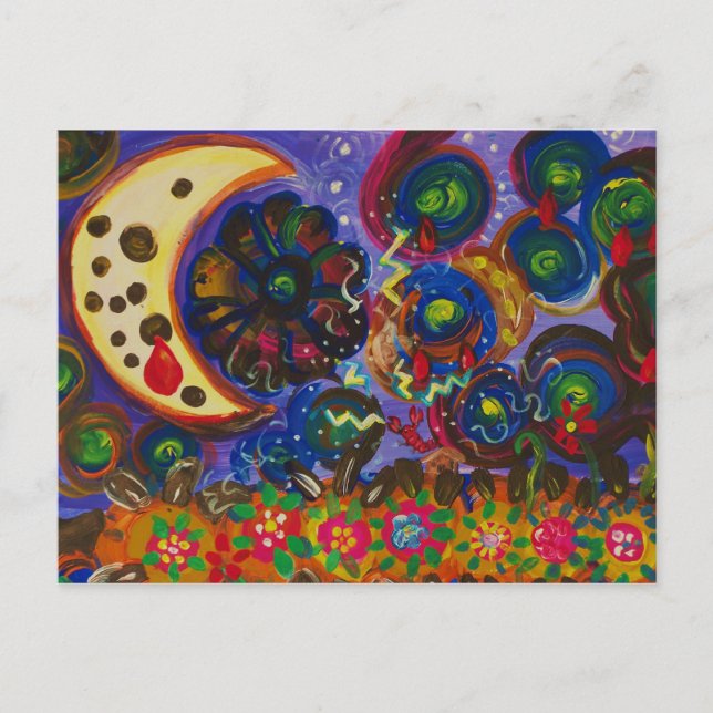 Carte Postale La Lune blessée par son ombre (Devant)