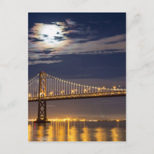 Carte Postale La lune ce soir au-dessus du Bay Bridge