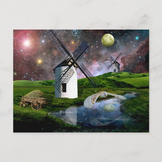 Carte Postale La Lune de la récolte. (Devant)