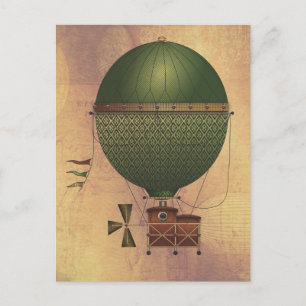 Carte Postale La machine volante Citronnier Steampunk