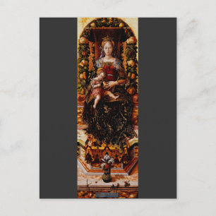 Carte Postale La Madonna della Candeletta par Carlo Crivelli
