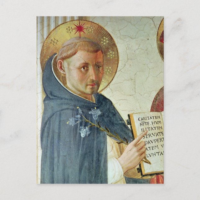 Carte Postale La Madonna delle Ombre, détail de Saint Dominique (Devant)