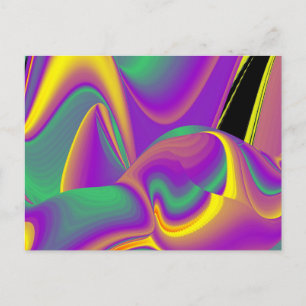 Carte Postale La magie des couleurs Abstraite Rainbowart 3D