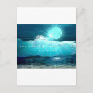 Carte Postale La main de Dieu Art Inspirationnel