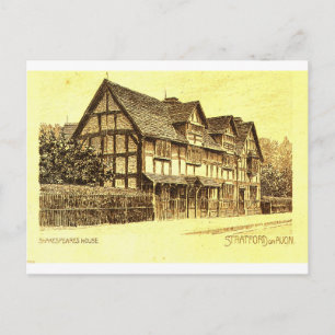 Carte Postale La maison de Shakespeare Stratford sur Avon