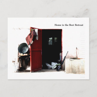 Carte Postale La maison est la meilleure retraite