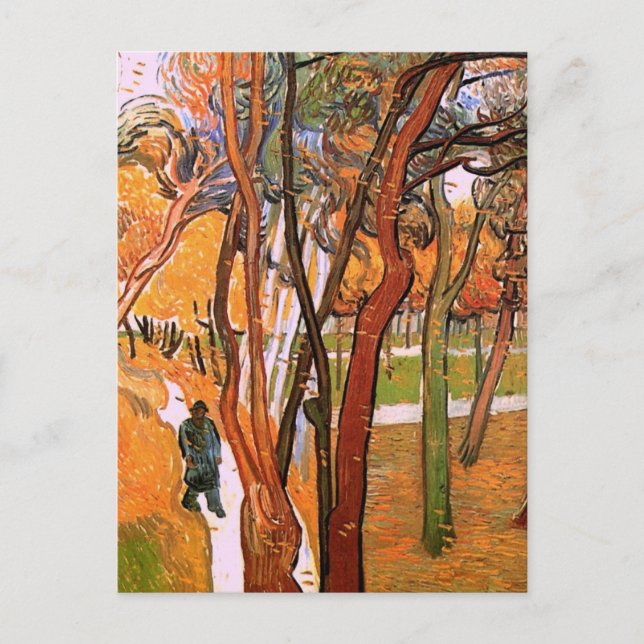 Carte Postale La marche : Les Feuilles en chute par Vincent van  (Devant)