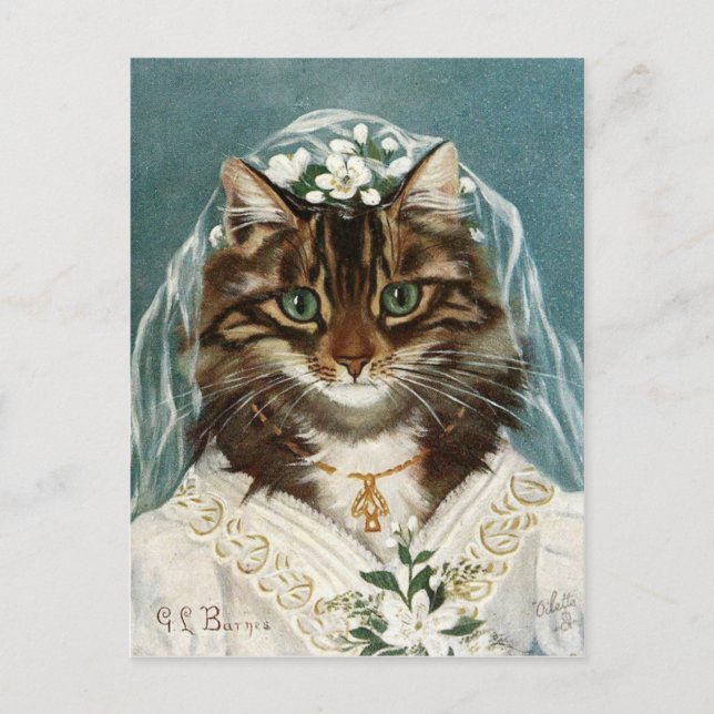 Carte Postale La mariée conversation (Devant)