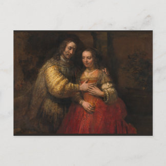 Carte Postale La mariée juive par Rembrandt van Rijn