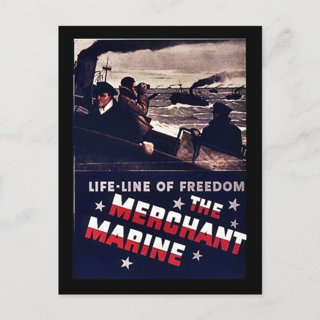 Carte Postale La marine marchande (Devant)