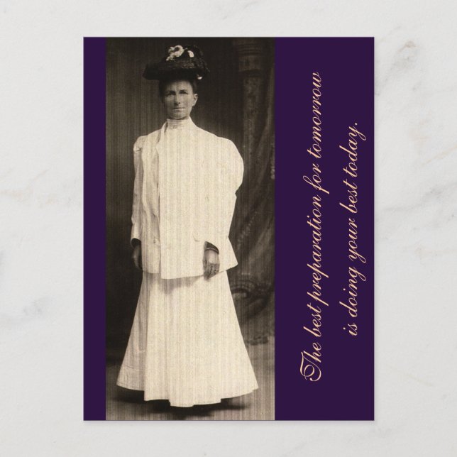 Carte Postale La meilleure préparation pour demain... (Devant)