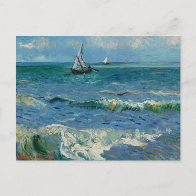 Carte Postale La mer aux Saintes Maries de la Mer | Van Gogh (Devant)