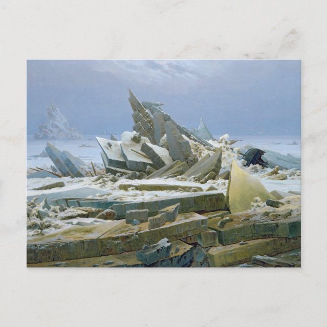 Carte Postale La mer polaire, 1824 (Devant)