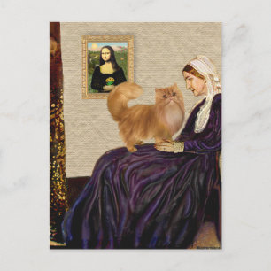 Carte Postale La mère de Whistler - Chat Persan rouge