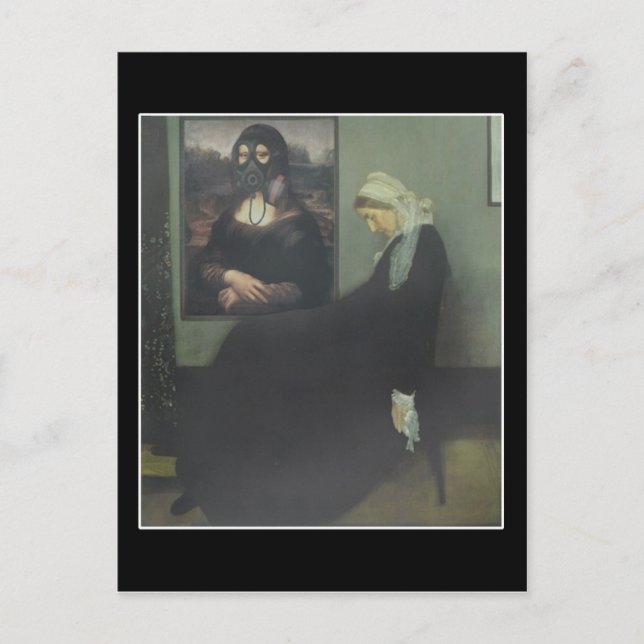 Carte Postale La mère de Whistler s'est fait gazer (Devant)