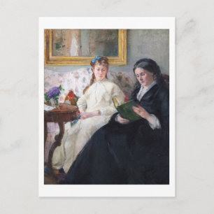 Carte Postale La mère et la soeur de l'artiste, Berthe Moriso