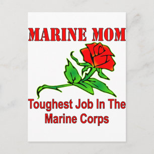 Carte Postale La Mère Marine de l'USMC Travail le plus dur dans 