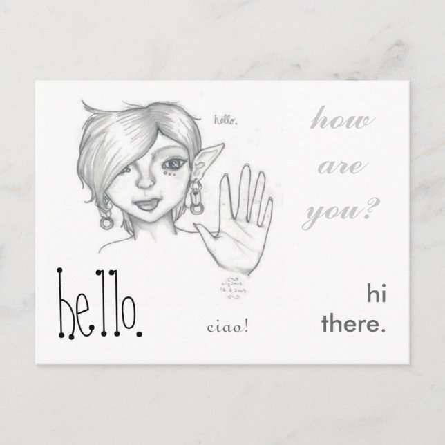 Carte Postale La Mia Amica. (Devant)