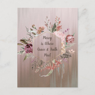 Carte postale La miséricorde est l'endroit où la g