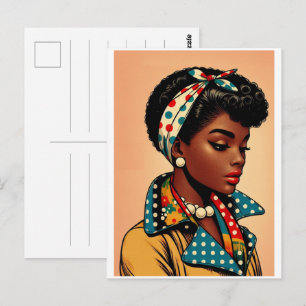 Carte Postale La mode des femmes noires des années cinquante, ca