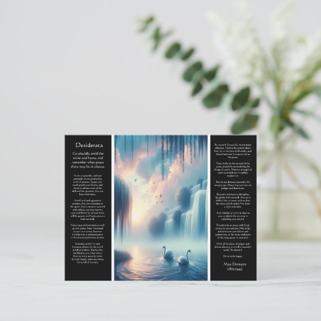 Carte Postale La moiteur pastel de la cascade de Desiderata (Debout devant)