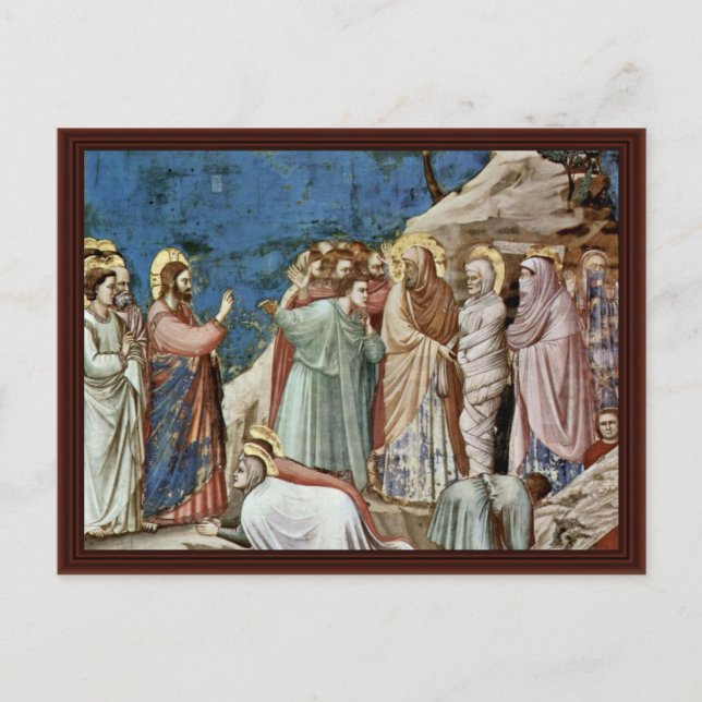 Carte Postale La Montée De Lazare Par Giotto Di Bondone (Devant)