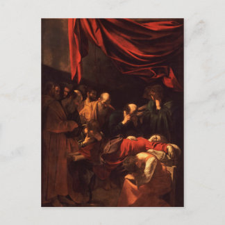 Carte Postale La Mort de la Vierge par Caravage (1606)