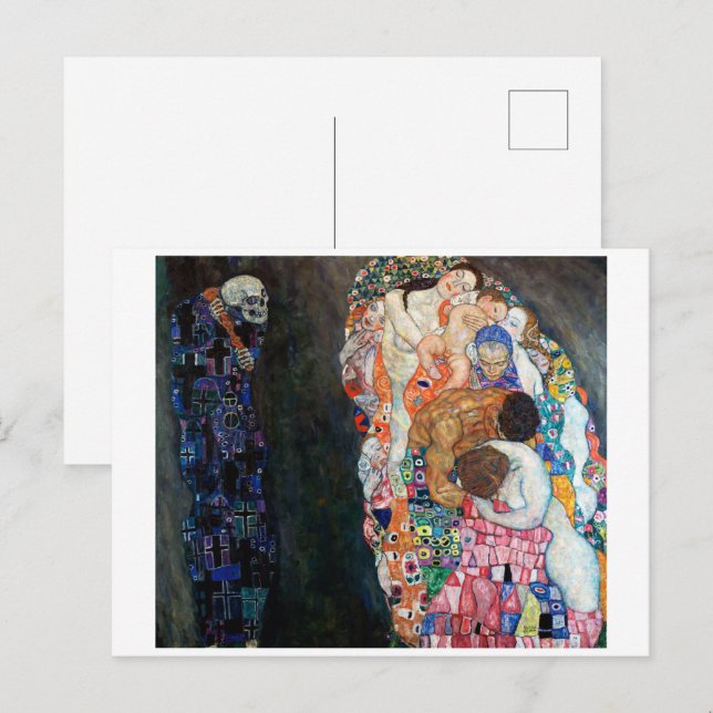 Carte Postale La mort et la vie | Gustav Klimt | (Devant / Derrière)