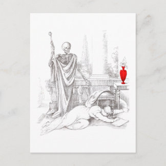 Carte Postale La mort et le grand-père