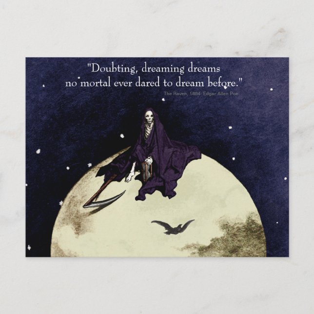 Carte Postale La mortalité et la lune (Devant)