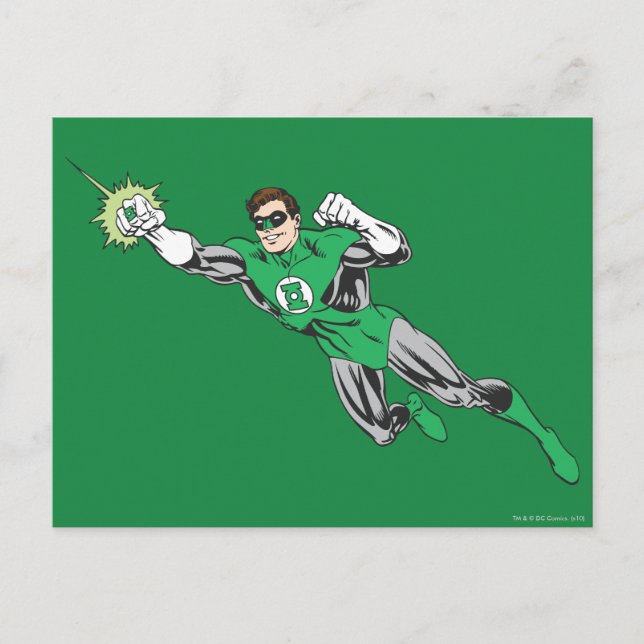 Carte Postale La mouche de lanterne verte est partie de 2 (Devant)