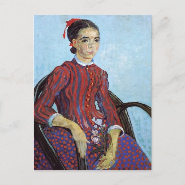 Carte Postale La Mousmé, Assis, Vincent Van Gogh (Devant)