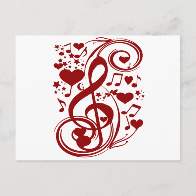 Carte Postale La musique est amour_ (Devant)
