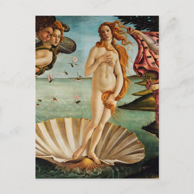 Carte Postale La naissance de Vénus (détail), Sandro Botticelli (Devant)