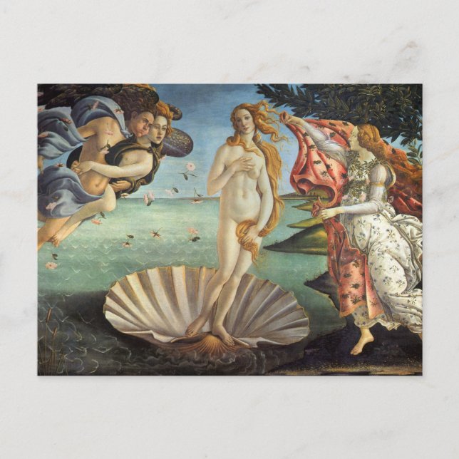 Carte Postale La naissance de Vénus par Sandro Botticelli (Devant)