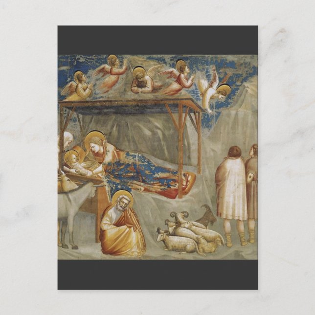 Carte Postale La Nativité de Jésus Christ par Giotto (Devant)
