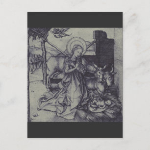 Carte Postale La Nativité de Noël Stark Ink Art