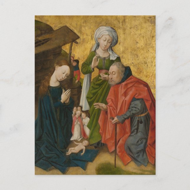 Carte Postale La Nativité, vers 1460 (Devant)